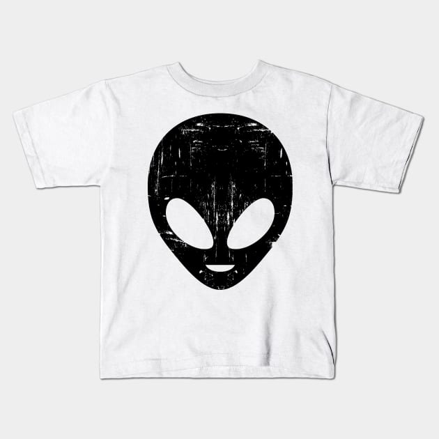 Alien Head Kids T-Shirt by Tamie